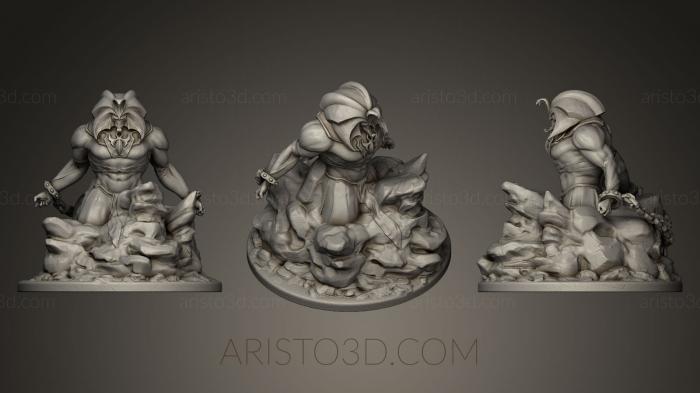 Figurines heroes, monsters and demons (STKM_0196) 3D model for CNC machine